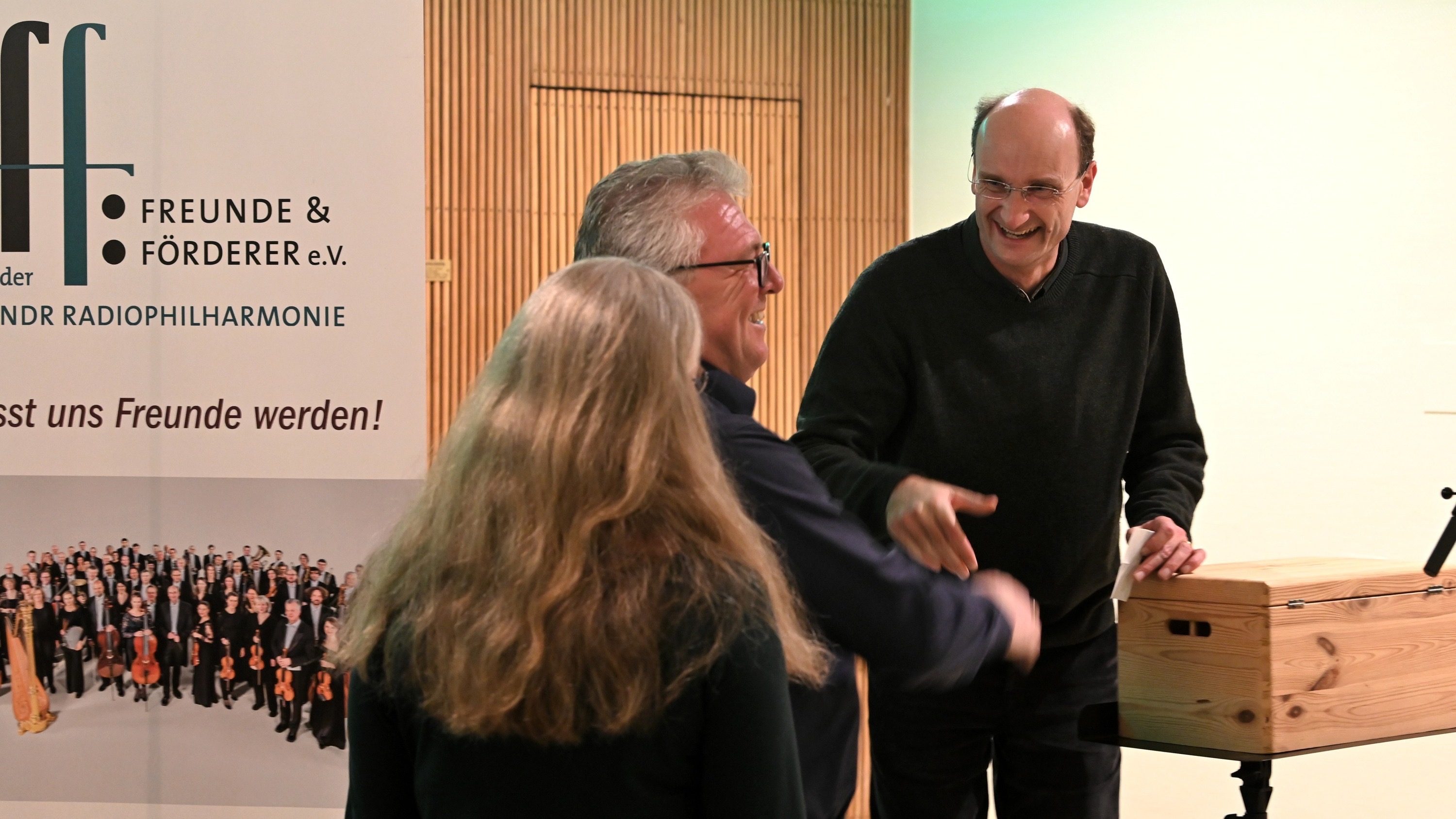 Die Freunde der NDR Radiophilharmonie stellen das Meet & Greet vor. Foto: Carsten Schulze