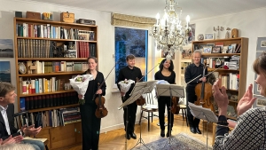Das Streichquartett aus der NDR Radiophilharmonie begeisterte im Hauskonzert.