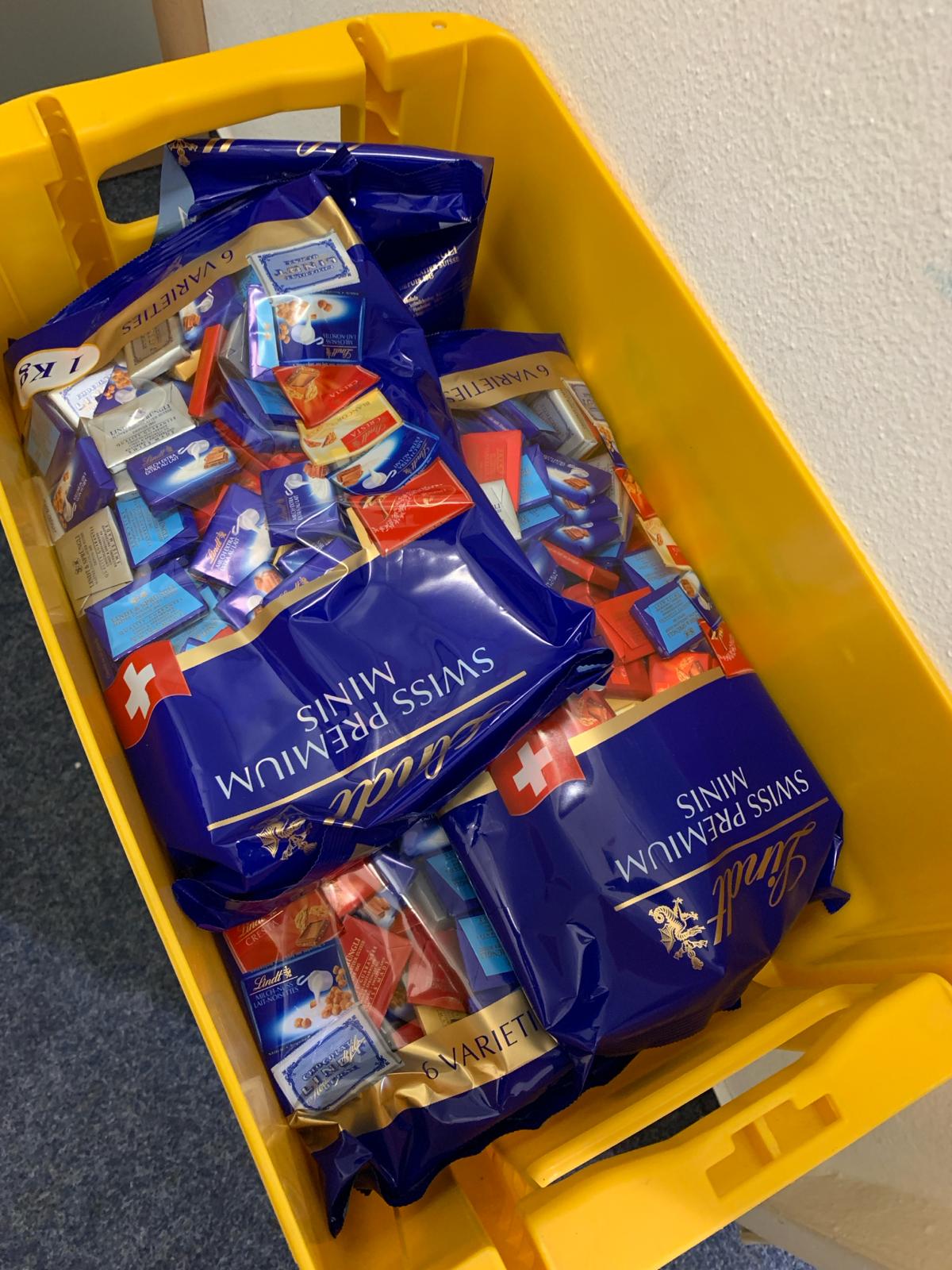 Als Dank der NDR Radiophilharmonie wurde am Ausgang Schokolade verteilt.